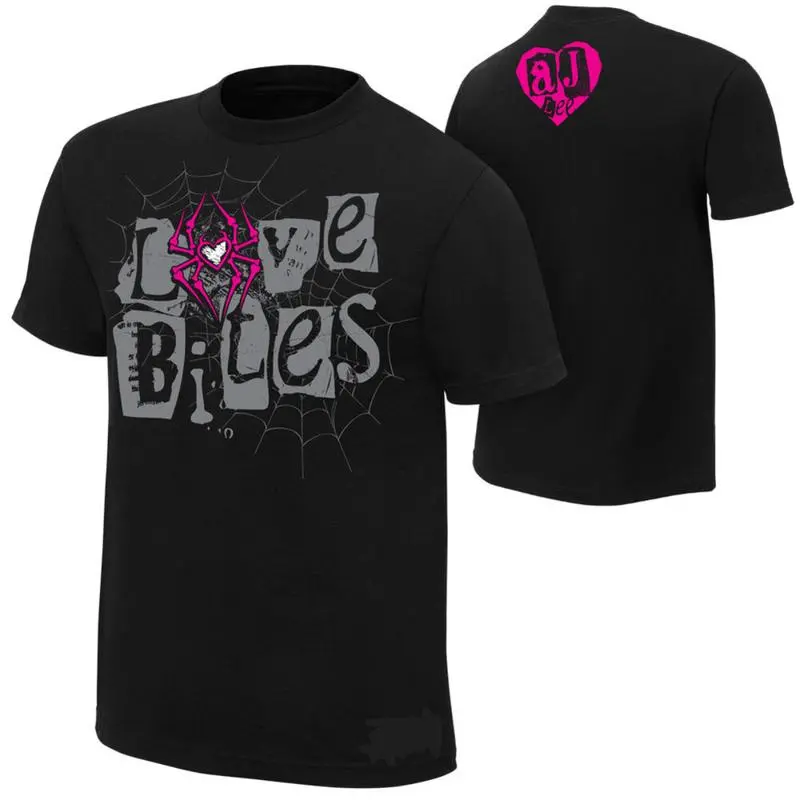 AJ Lee Love Bites T-Shirt, W.W.E Shirt, Wrestling Shirt, Graphic Tee, Fashion Cotton, Full Colors, Full Sizes, For Men, For Wome
