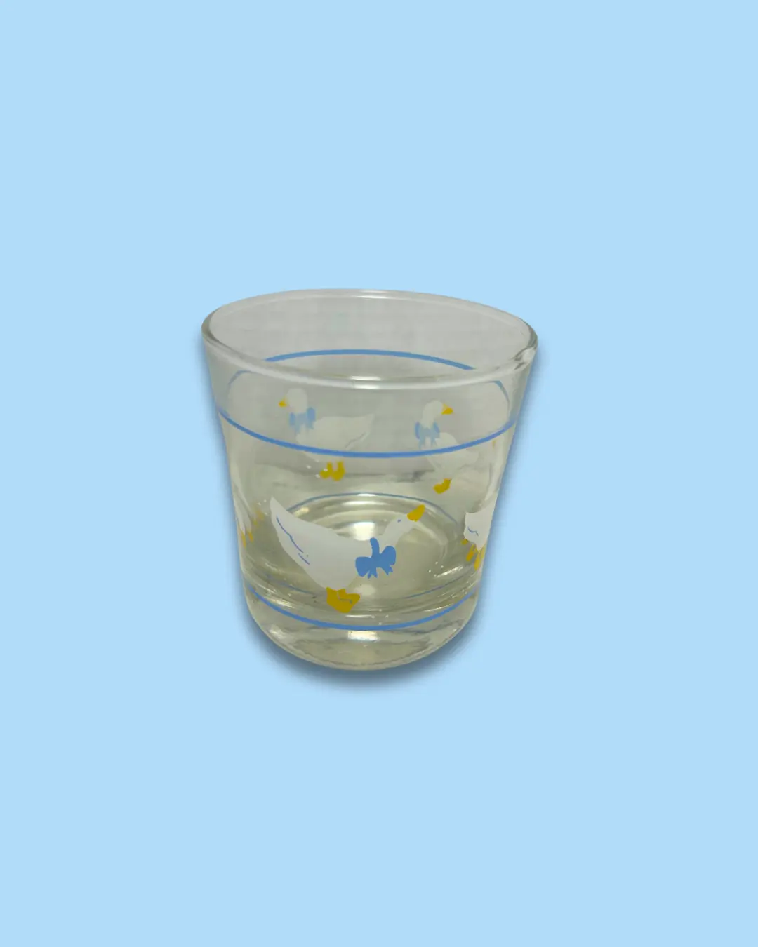Vintage Anchor Hocking Farm Country Geese Juice Glass