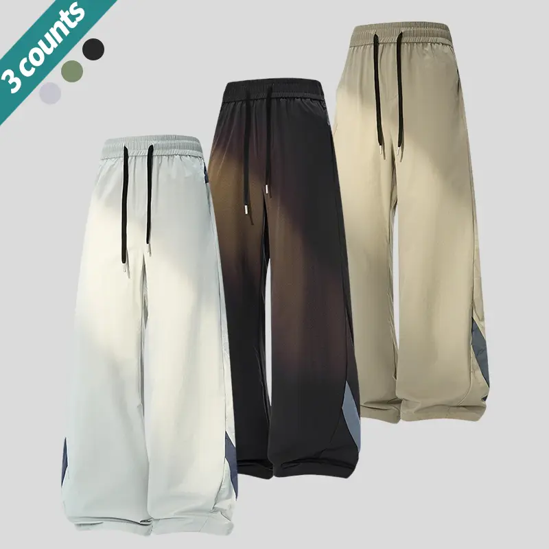 3-pack men’s loose casual pants with an adjustable elastic drawstring waist, suitable for the gym, training, and casual wear. Comfortable stretchy fabric, breathable material, loose fit—an essential for sports enthusiasts. 3-pack men’s loose casual pants with an adjustable elastic drawstring waist, suitable for the gym, training, and casual wear. Comfortable stretchy fabric, breathable material, loose fit—an essential for sports enthusiasts.