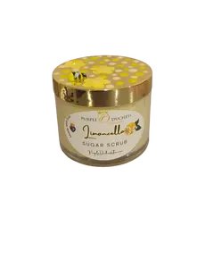 Limited Edition Spring Fling Collection Limoncello Sugar Body Scrub w/ Shea Butter & Lemon extracts and Organic Suga Cane Sugar Gentle Clear Skin Repair Skincare