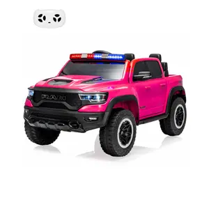 Perfect Birthday Gift! Licensed RAM 12V Kids Ride On Truck with Parent Remote Control. Battery Powered Electric Toy Vehicle for Outdoor Backyard Adventure. Features Large Truck Bed Storage, LED Lights, Music Player & Safe Spring Suspension.