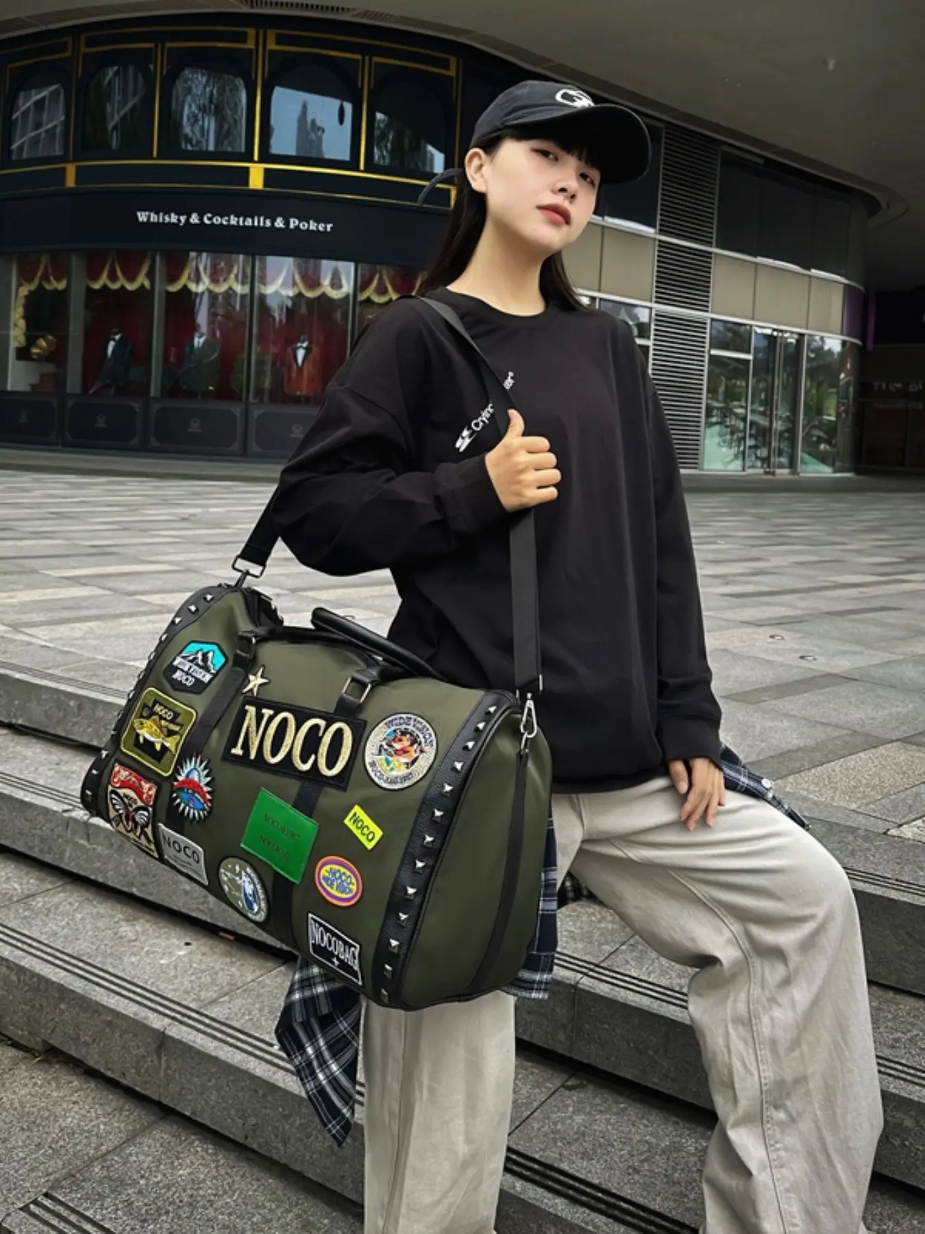 Y2K Retro Unisex Massive Duffle Bag - Oversized Airport Luggage