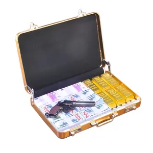 1:6 scale miniature gold coin wallet set - replica gold bars, mini paper money, vintage coins - unique items, suitable for collection by teenagers aged 14 and above - suitable for use as accessories for role-playing and dollhouse setups
