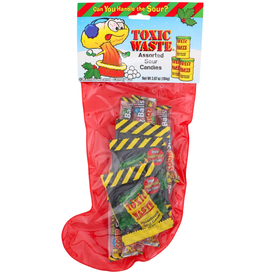 Toxic Waste Stocking - Assorted Sour Candies