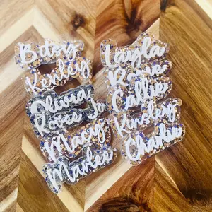 Name Acrylic Hair-Clip