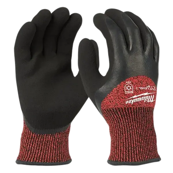 Milwaukee 48-22-8922B Work Gloves, 12-Pack Cut Level 3 Insulated Gloves - Size L