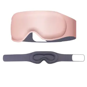 Deep Pressure Gravity Eye Mask, Skin-Friendly Breathable Light Blocking Sleep Mask, Contoured Fit Blindfold for Side Sleepers, Home & Travel Sleeping Aid
