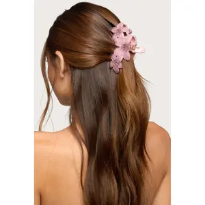 Faux Crystal Flower Hair Clip