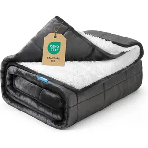 Weighted Blanket 20 lbs 60x80 inches, Sherpa Fleece Throw Blanket for Winter, Fuzzy  Soft Cozy Heavy Blanket for Couch Sofa, Plush Thick and Warm Blanket  Size Bed