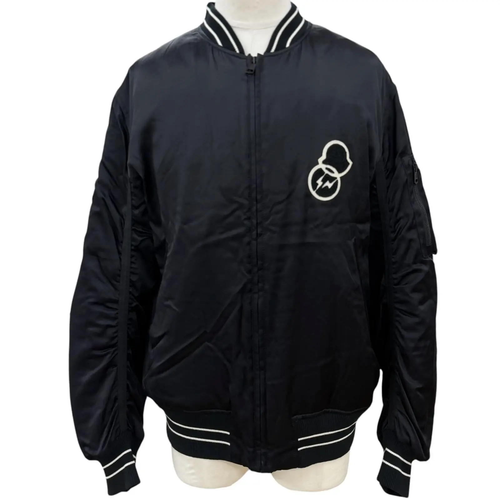Pre-owned MONCLER Cotton Small Leather Goods Genius 7 Fragment Han Bomber Down Jacket