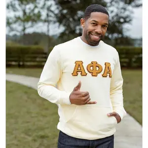 Alpha Neutral Chenille Pocket Crewneck
