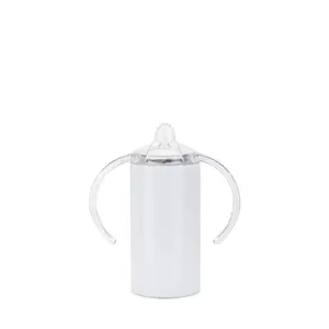 12oz Straight Sippy Cup Duo Sublimation Drinkware Flasks