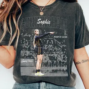 Sophie Cunningham Point God T-Shirt, Women Basketball Vintage Sweatshirt, Caitlin Clark Fan Gift