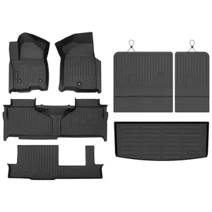 COLANAT for Chevy Tahoe 2021-2026 Floor Mats 3 Rows Set (8-Seat Bench Only), 3D Custom Fit All-Weather Protection, High-Wall Waterproof, cars accessories, auto accessories, car stuff