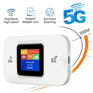 Dual-band 5G/4G Portable Mobile WiFi Hotspot, Wireless wifi hotspot, High-speed and stable without lag, Supports more than 10 devices simultaneously, Portable and easy to carry, Durable battery life, Suitable for travel, car, camping, business use