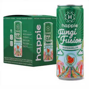 Watermelon Fungi-Powered Seltzer
