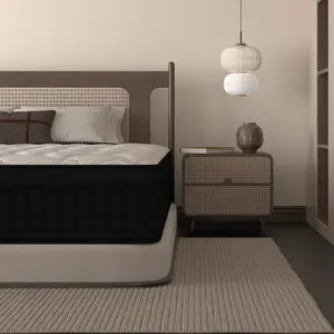 MRH Hybrid Memory Foam Mattress - 10" 12" 14" Twin Full Queen King Size with Ergonomic Springs & 7-Zone Motion Isolation for Comfortable Sleep Zero Pressure Foam