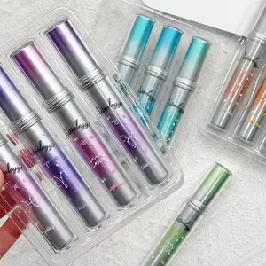 4 Pack Boxed Fluorescent Pens, Zodiac Series Soft Tip Highlighters, Note Marking Pens, Hand Journal Office Study Supplies