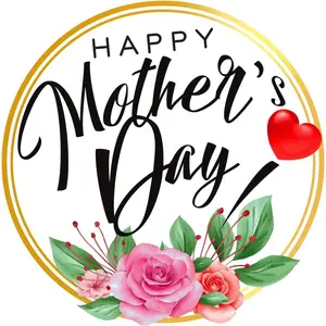 72PCS Happy Mother's Day Label Stickers - 1.5" Floral Waterproof Gift Tags for Envelope Seals Gift Wrap Boxes Cards Party Favor Decorations