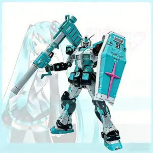 RG40B 1/144 RX-78-2 Yuanzu Ver.2.0 Hatsune Miku Color Assembly Model Kit Gunpla Action Figure With Water Decals Anime Mecha Toy