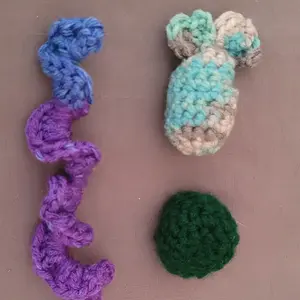 crochet cat toys variety 3 pack multi color