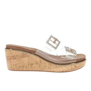 Corkys Womens Twinsie Clear Rhinestone  Casual Sandals Casual - Clear