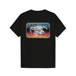 Lazy J Ranch Serape Elevation T-Shirt Cotton Graphic Soft And Comfortable Round Neck