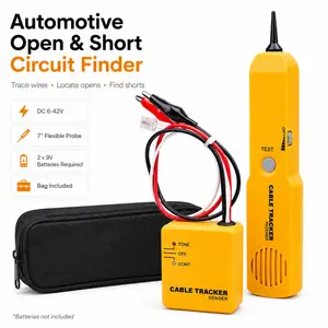 Upgraded Cable Tracker Tone Generator Probe Tracer Wire Tracker Circuit Tester Features Crocodile Clip Plug Search Tool