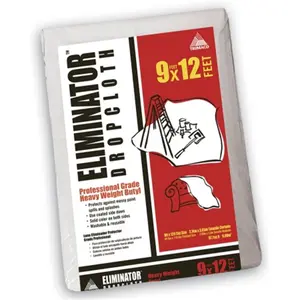212 MAIN Butyl Rubber Coated Drop Cloths 80321, 9x12 ft, Absorbs Well, Paint Protection for Sports & Outdoor Cycling Leisure Equipment