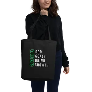 God,Goals,Grind,Growth Eco Tote Bag