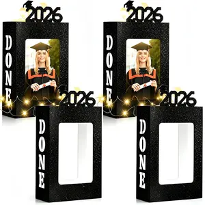 2026 Graduation Table Centerpieces 4/8Pcs Fit 4x6in Photo Grad Gifts Party Favor for Graduates