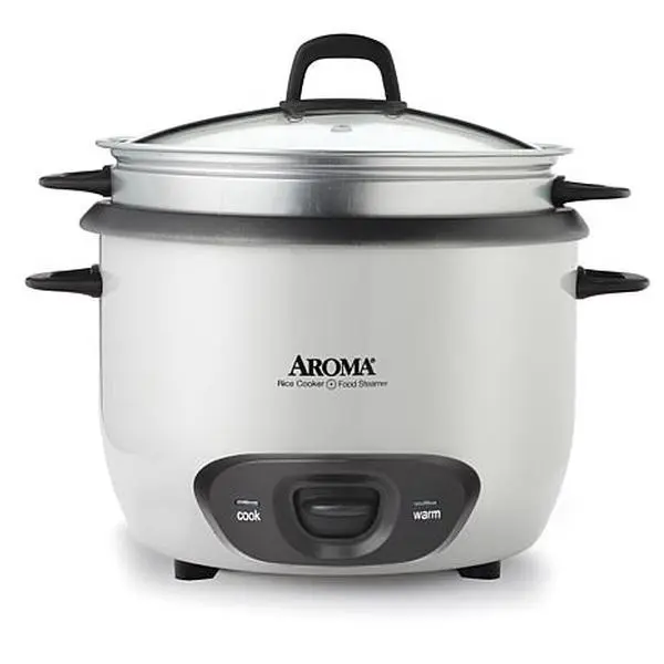 Aroma ARC-743-1NG 6-Cup Pot Style Rice Cooker - White Aroma ARC-743-1NG 6-Cup Pot Style Rice Cooker - White