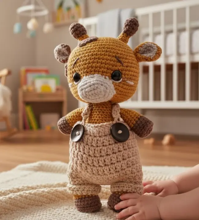 SnuggleBuddy Crochet Plushie - Adorable Cuddly Gift for All Ages with Soft Material and Cute Design