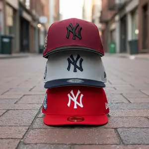 LA Dodgers Baseball Cap Adjustable Snapback – NY Yankees Pink Red Black Hat, MLB Embroidered Logo Streetwear Hip Hop Hat for Men Women, Vintage TikTok Viral Style