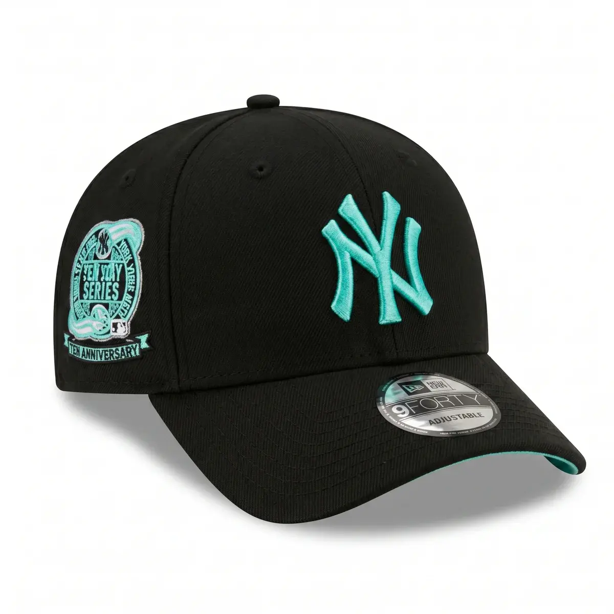 New Era MLB NY Yankees LA Dodgers 9FORTY Adjustable Snapback Cap for Men Women, Curved Brim Baseball Cap,Black Green Cap, College Campus Style, Back to School 2026