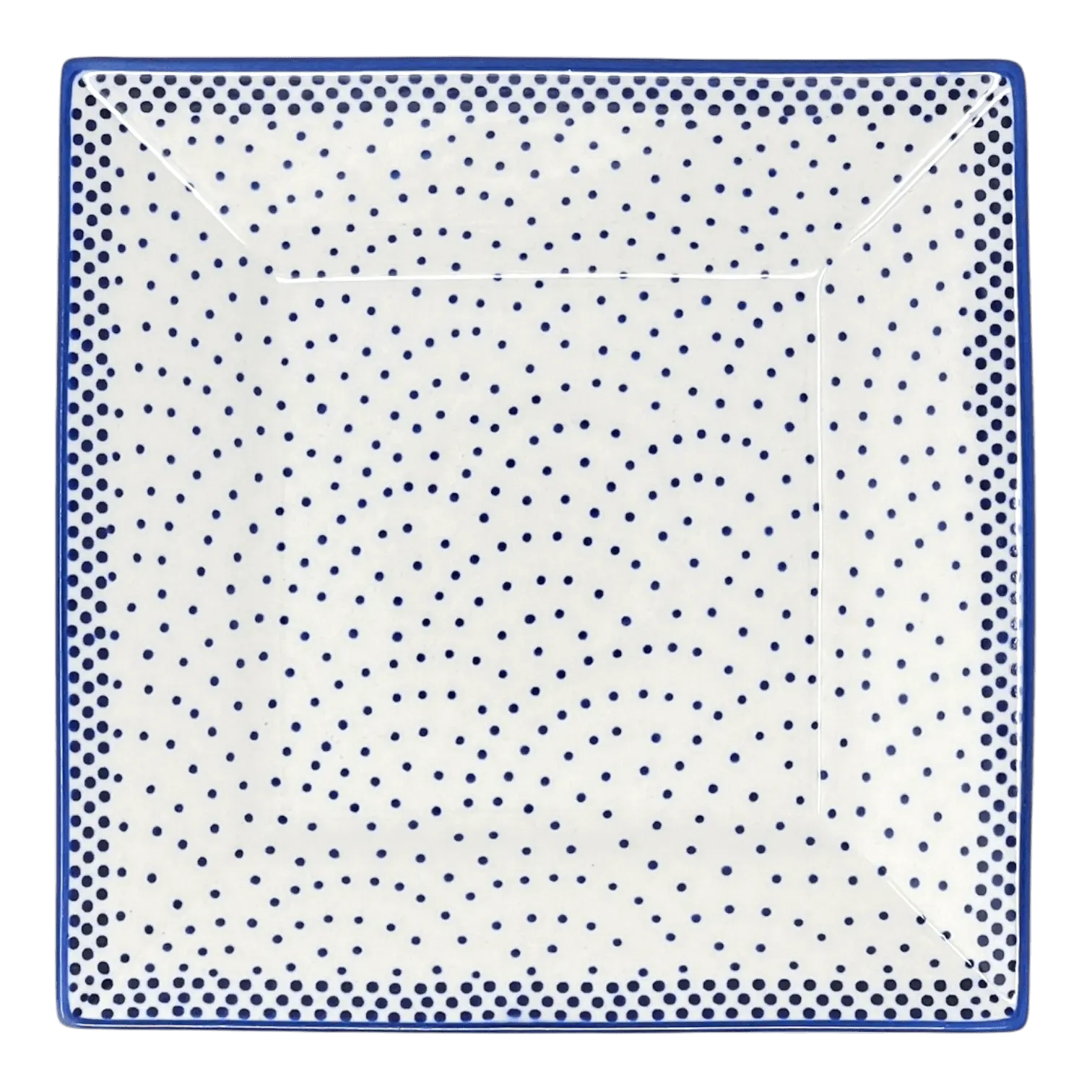Plate, Square, Dessert, 7" in "Misty Blue" by Manufaktura | T158U-61A