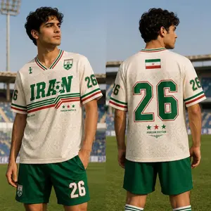 Iran Soccer Jersey, Retro Team Melli Shirt, Custom Football Jersey, Persian Match 26 Tee, Iran Team Fan Gift, Vintage Iranian Soccer Shirt