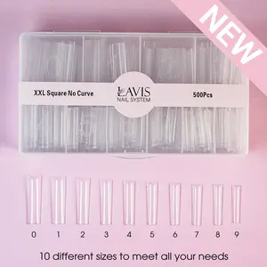 LAVIS - XXL SQUARE NO CURVE - Clear - 500 Pcs