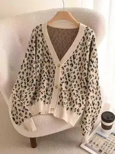 Plus Size Sweater Coat for Women, Casual Loose-Fitting Knitwear, Fall & Winter Fashion, Warm Long Sleeve Outerwear