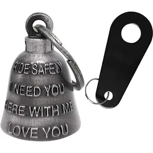Motorcycle Bell Guardian Angel Drive Away Gremlin, Biker Bell for Men Women Rider Riding, Good Luck