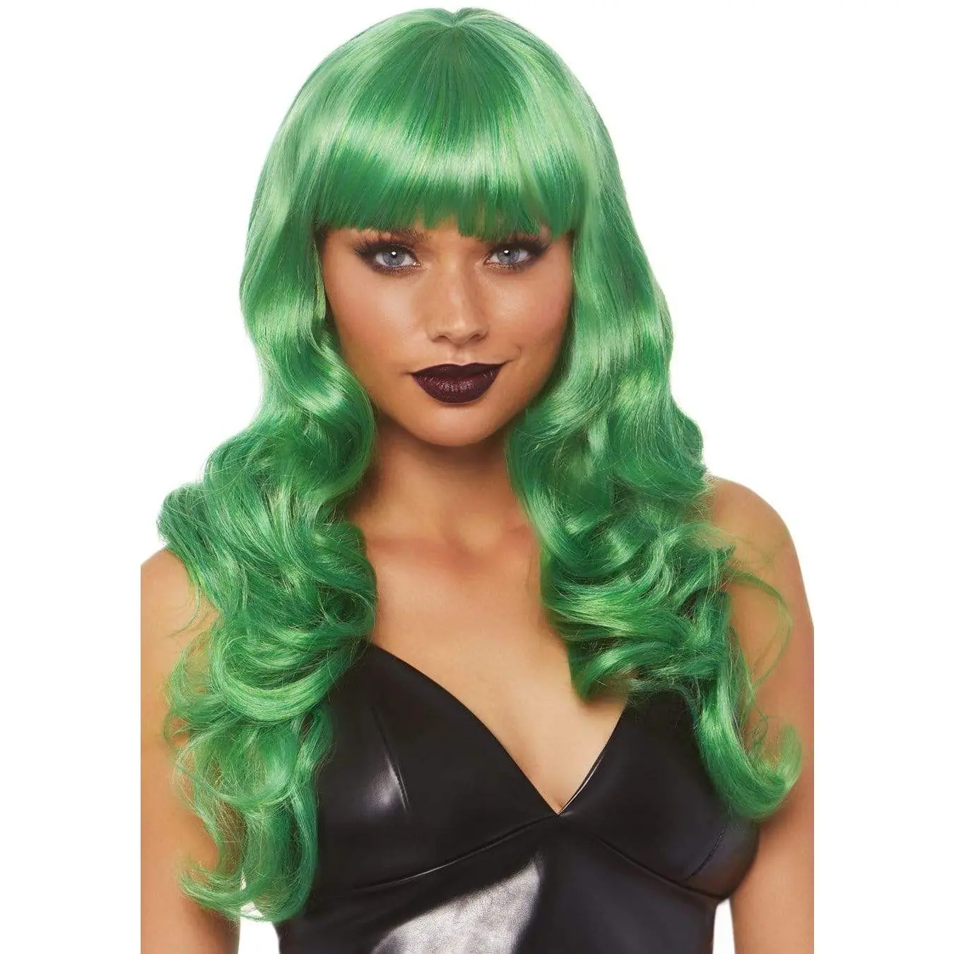 24" Wavy Wig with Bangs