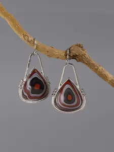 New Boho Triangle Geometric Earrings Vintage Statement Earrings Silvery Color Drop Dangle Earrings Accessories Jewelry