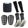 Outdoor Sports Socks Set, 7 Counts/set Non-slip Sports Running Socks & Sock Cover & Bandage & Mini Leg Guards, Professional Football Equipment Set, Training Tools, Grip Socks Sports Athletic Socks Football Accessories,sohochic