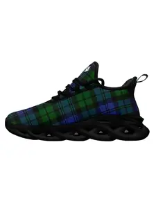 Men's Scottish Casual Sneakers, Scotland Flag Design Streetwear Shoes in Fresh Summer Blue & White, Comfortable Stylish Running Shoes, Perfect for Daily Wear Walking Travel and Outfits