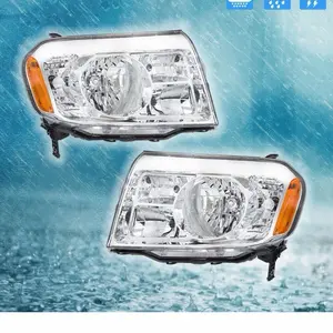 Honda Pilot 2009-2011 Halogen Chrome Headlight Headlamp Assy Left&Right Side