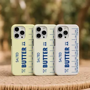 Salted Butter Stick Phone Case, iPhone 16 15 14 13 12 11 Pro Max Plus Mini, Google Pixel 9 8 7 6 5, Butter Phone Case Unsalted Yellow Cover