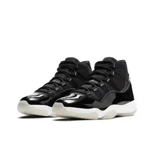 Black on black, with a touch of silver. The sneaker that whispers luxury