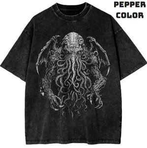 The Call of Cthulhu Shirt, Movie Shirt, Vintage Graphic Tees, Unisex Vacation Outfits Top Menswear Womenswear Streetwear Tshirt