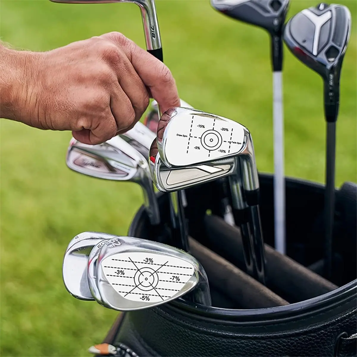 Golf Club Impact Stickers, 20/100/200 Useful Training Aids, Golf Training Accessory, Improve Swing Accuracy, Golf Iron Wood Stick Stickers, Golf Accessories