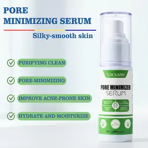 LOCKMIO Pore Minimize Serum - Purifying Clean, Pore-Minimizing, Acne-Prone Skin, Hydrates & Moisturizes, Silky-Smooth Skin, Firming Brightening Depuffing, 1.69 fl oz/50ml